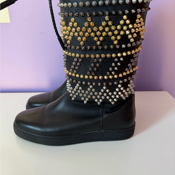 Christian Louboutin spikes multi black snow winter boots - Picture 15 of 15